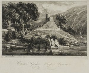 Castel Gélos (Ossaudalen) av Charles Francois Daubigny