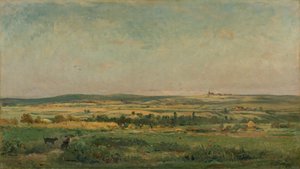 spannmålsskörd av Charles Francois Daubigny