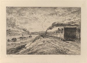 The Departure The Return, från The Boat Trip, 1861. av Charles Francois Daubigny