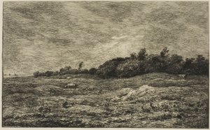 Pre des Graves i Villerville (Calvados) av Charles Francois Daubigny