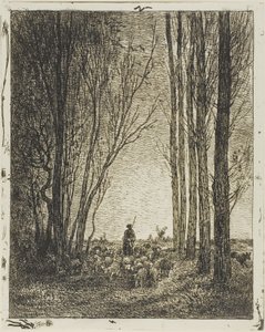 Flockens återkomst av Charles Francois Daubigny