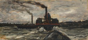 Flodbåt, ca 1860 av Charles Francois Daubigny