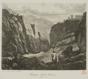 Sankt Jerome av Charles Francois Daubigny