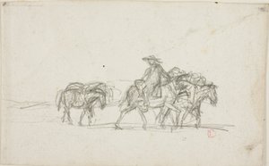 Studie av Charles Francois Daubigny