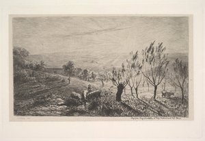 Soluppgång, 1850. av Charles Francois Daubigny