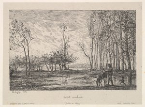Solnedgång, 1859. av Charles Francois Daubigny