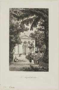 Amfiteatern i Jardin des Plantes av Charles Francois Daubigny