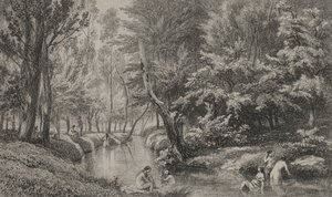 The Baders, c. 1847. av Charles Francois Daubigny