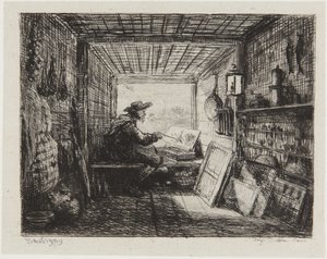 Ateljébåten av Charles Francois Daubigny