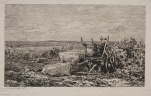 Druvskörden, 1865. av Charles Francois Daubigny