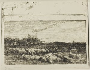 Det stora fårhuset av Charles Francois Daubigny