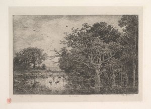 Myrarna, 1851. av Charles Francois Daubigny