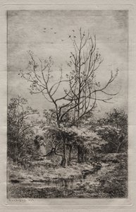 The Orchard, 1868. av Charles Francois Daubigny