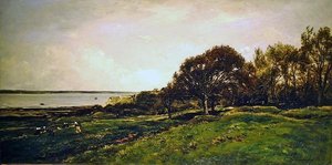Pre des Graves i Villerville av Charles Francois Daubigny