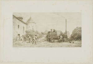 Skördemaskinen av Charles Francois Daubigny
