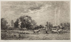 Den uppgående månen av Charles Francois Daubigny