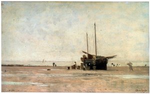 The Seashore, slutet av 1860-talet tidigt 1870-tal. av Charles Francois Daubigny