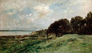 Stranden nära Villerville, 1875. av Charles Francois Daubigny