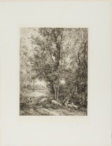 Herden och Herdinnan av Charles Francois Daubigny