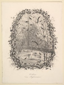 Sparrow Aviary, 1843. av Charles Francois Daubigny