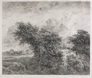 Snåret, 1855. av Charles Francois Daubigny