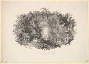 Vinterträdgården, 1843. av Charles Francois Daubigny