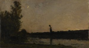 Skymning av Charles Francois Daubigny