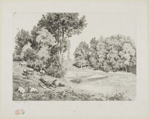 Utsikt tagen vid Bas-Meudon av Charles Francois Daubigny