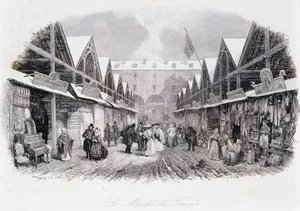 Utsikt över tempelmarschen - i "Les Mysteres de Paris"" av Eugene Sue (1843), ill. de Daubigny. av Charles Francois Daubigny