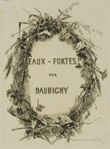 Krans av vilda blommor, Frontispice av Charles Francois Daubigny