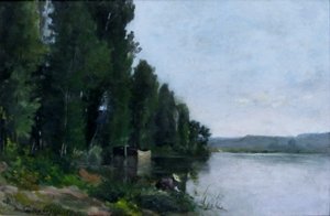 Tvättning av Charles Francois Daubigny