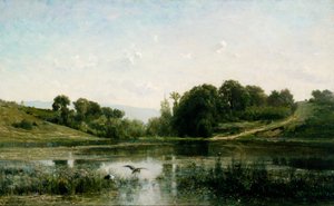 Dammarna i Gylieu av Charles Francois Daubigny
