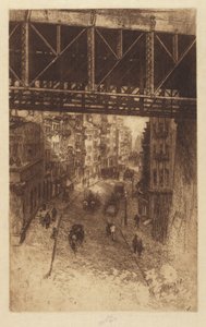 Cherry Street, N.Y., 1904. av Charles Frederick William Mielatz