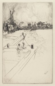 New York från hamnen, 1905.