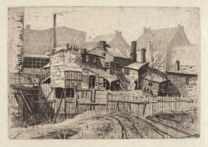 Utan titel (Trähus i staden) av Charles Frederick William Mielatz