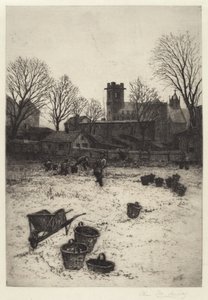 Trädgårdsscen utan titel, 1893. av Charles Frederick William Mielatz