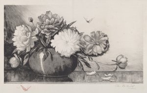 Utan titel Pioner i en skål, 1890.