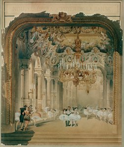 Foyer de la Danse på Parisoperan, som används än idag ...