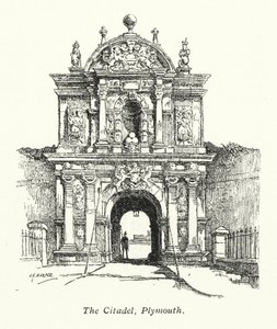The Citadel, Plymouth (litografi)