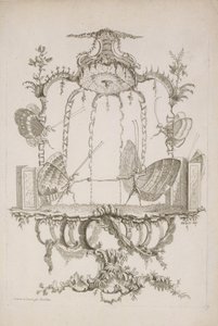 Duellen Duellen, från Essay on Human Butterflies av Saint Aubin, ca. 1756-60. av Charles Germain de Saint Aubin
