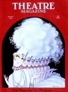 Cabaretdansare på omslaget till den amerikanska tidningen Théatre Magazine, augusti 1924 (gravyr)