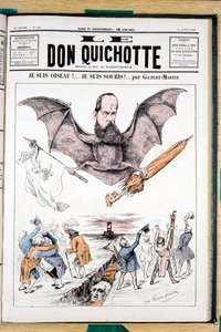 Omslag till "" Le Don Quixote "", Satirique en Colors av Charles Gilbert Martin