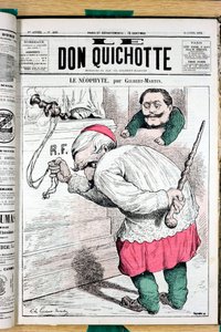 Omslag till ""Le Don Quixote"", nummer 200, Satirical in Colors av Charles Gilbert Martin