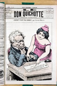 Omslag till "" Le Don Quixote "", nummer 241, färgsatirisk
