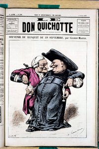 Omslag till "" Le Don Quixote "", nummer 276, färgsatirisk