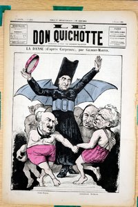 Omslag till ""Le Don Quixote"", nummer 294, Satirical in Colors av Charles Gilbert Martin