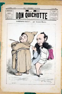 Omslag till ""Le Don Quixote"", nummer 330, Satirical in Colors av Charles Gilbert Martin