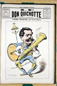 Omslag till ""Le Don Quixote"", nummer 474, Satirical in Color av Charles Gilbert Martin