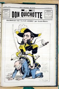Omslag till ""Le Don Quixote"", nummer 495, Satirical in Color av Charles Gilbert Martin