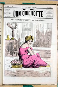Omslag till "" Le Don Quixote "", nummer 58, Satirique en Couleurs av Charles Gilbert Martin